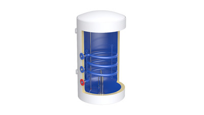 THERMEX Dual 100L Boiler Warmwasserspeicher mit Wärmetauscher links