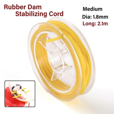 Dental Rubber Dam Stabilizing Cord Wedges Clamps Sheets Dentistry Parts Yellow