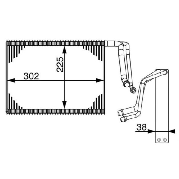 Verdampfer Klimaanlage Mahle AE 143 000S FüR BMW 1Er-image