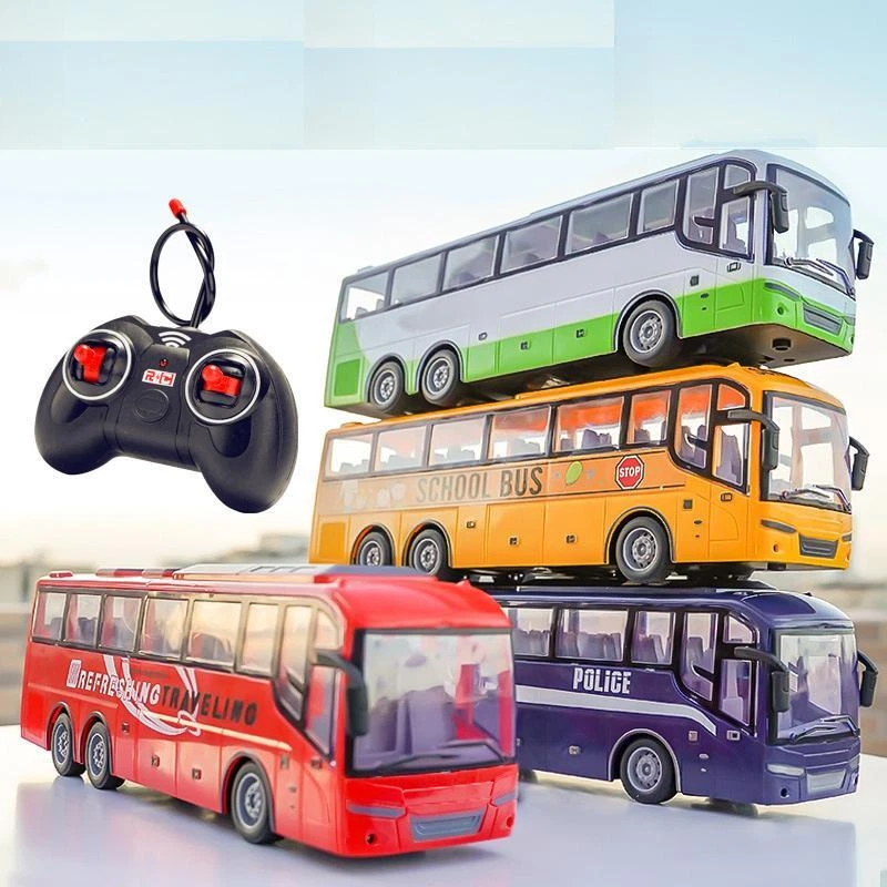 1/30 Rc Bus Electric Remote Control Car with Light Tour Bus School City Model - Image 3 of 4