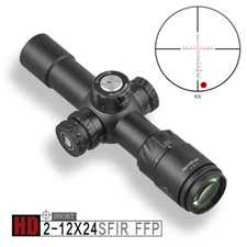 DISCOVERY HD 2-12X24SFIR FFP .50BMG .338LM Hunting Shooting Rifle Scope Sight