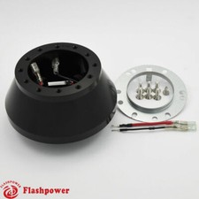 6 Bolt Steering Wheel Adapter Boss Kit Ford Mustang Focus Billet Aluminum Black