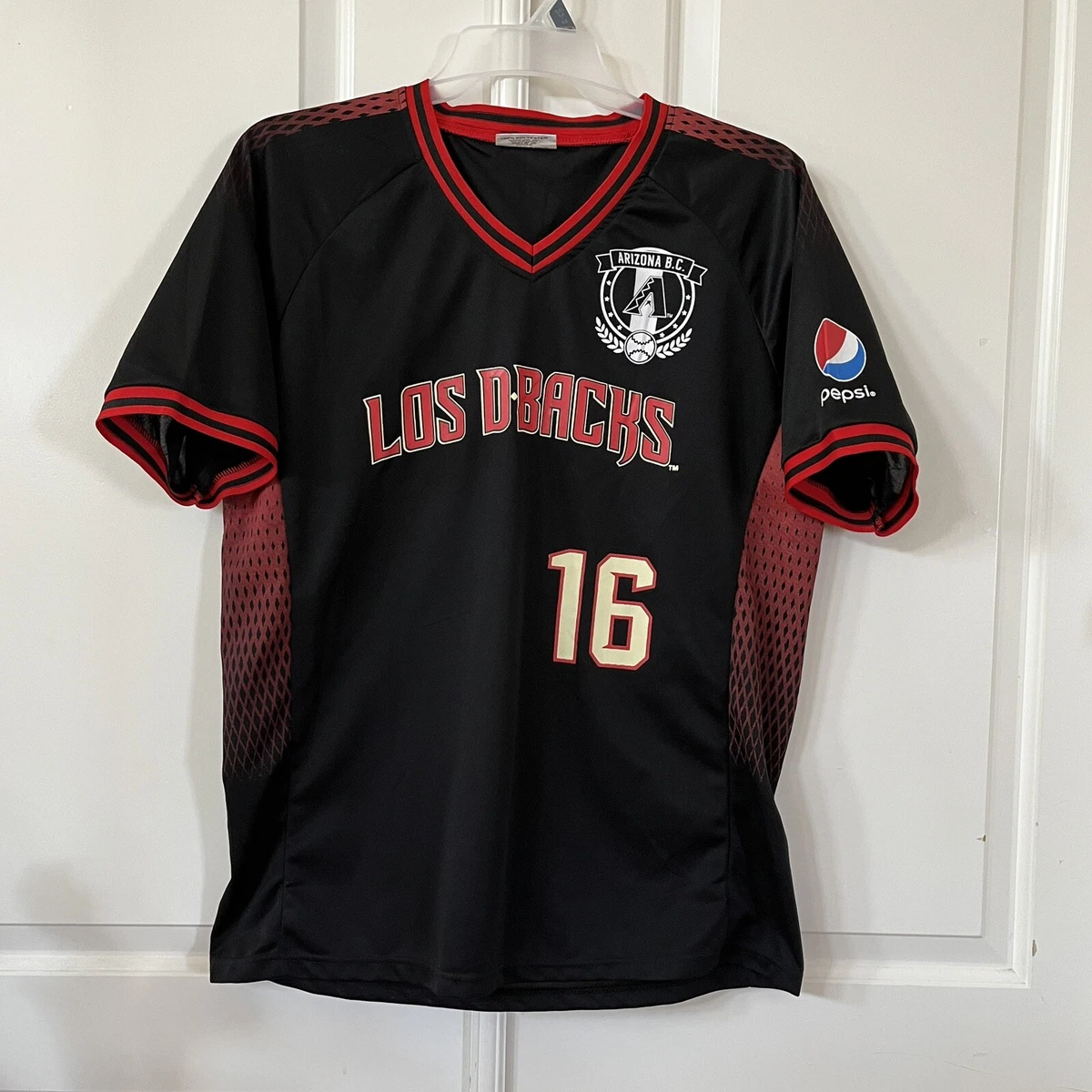 2016 ARIZONA B.C. DIAMONDBACKS LOS D-BACKS MLB Baseball Jersey Black S/S  Size XL