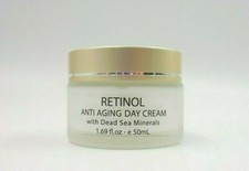 Retinol Anti Aging Day Cream With Dead Sea Minerals Paraben Free 1.69fl oz 50 ml