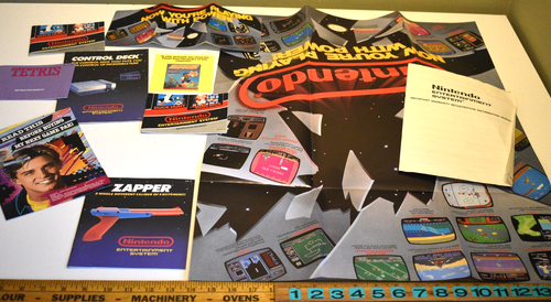 Vintage Nintendo Paper Lot - Instructions, Posters, Registrations, Promo Inserts