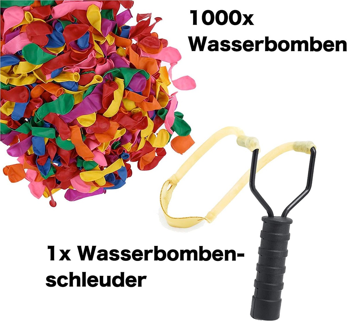 Wasserbomben Selbstschließend 108 Stück – Schnellfüller Mit Wasserhahn-Anschluss, Latex, Bunt