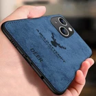 For iPhone 17 16 15 14 12 13 Pro Max Deer Leather Texture Case Shockproof Cover
