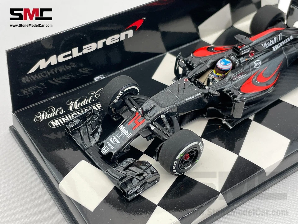 McLaren F1 MP4-31 #14 Fernando Alonso Chinese GP 2016 1:43 MINICHAMPS 530164314 - Image 4 of 4