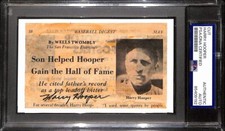 Harry Hooper HOF Signed Cut on 3x5 Post Card Chicago White Sox PSA/DNA 194929