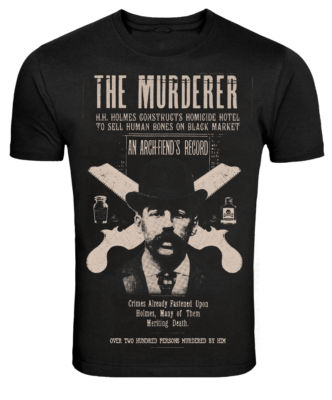 Se7en Deadly H.H Holmes Murderer Serial Killer Death Goth Punk T 