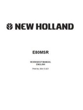 New Holland E80MSR Midi Crawler Excavator Service Repair Manual Delivered Today