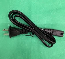 Two-Prong 6A-250V (Plug), 2.5A-250V Power Cord Cable, 4 Feet