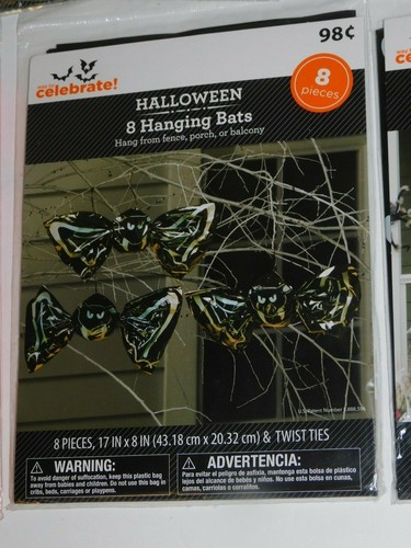 Halloween Decoraciones al aire libre Calabazas Murciélagos Cubierta de puerta 9 PAQUETES - Imagen 4 de 6