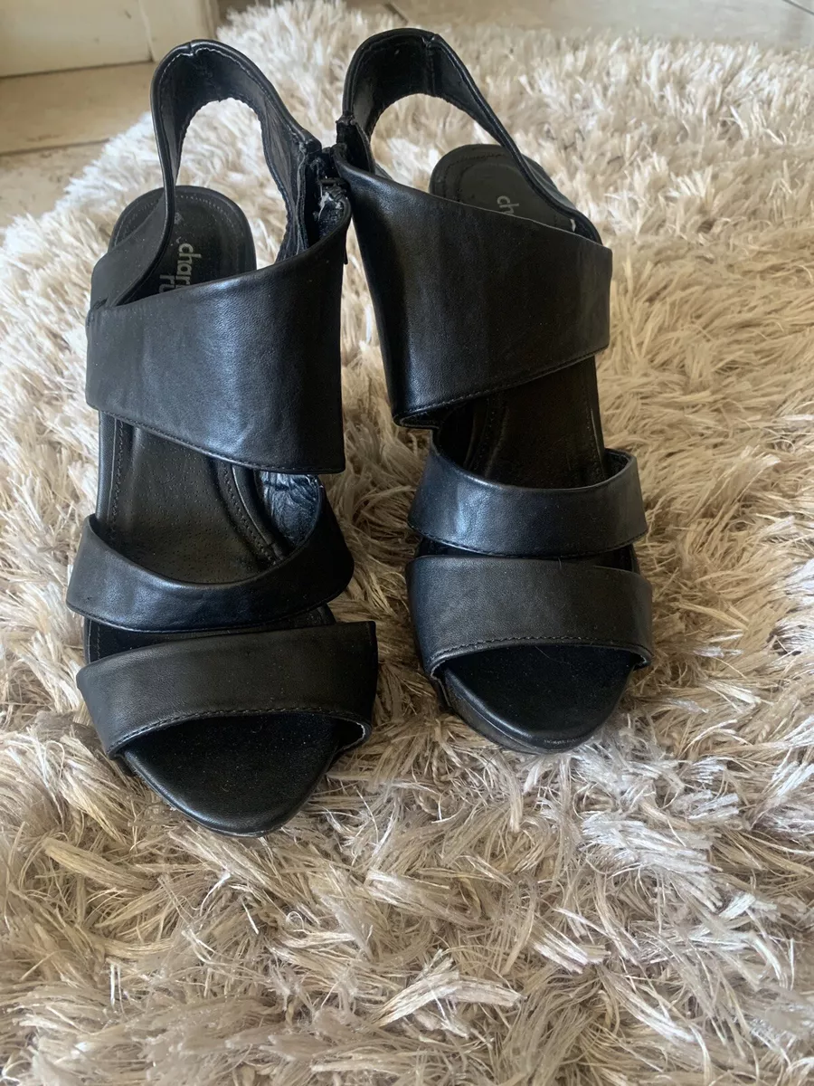 8 Charlotte Russe Vegan Leather Strappy Wedge Sandals Shoes Sexy