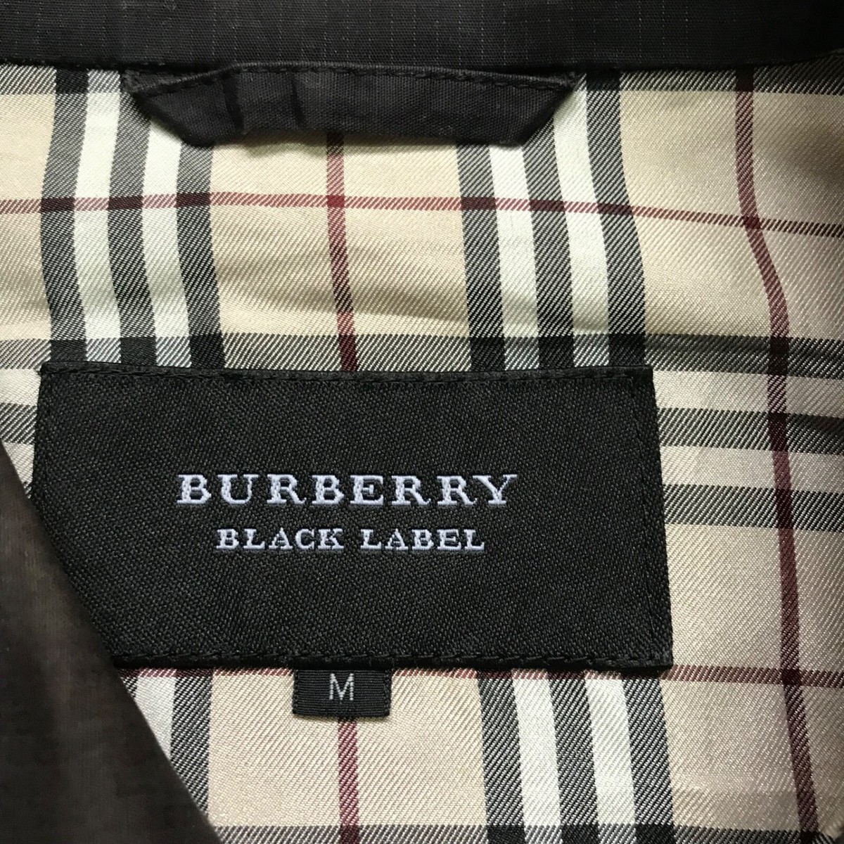 Vintage 90 Burberry Black label Nova Check Harrington Jacket Beige