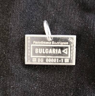 58 $ Jet Set Süßigkeiten 925 Silber Bulgarien Reise Charm massiv Sterling Anhänger NEU 