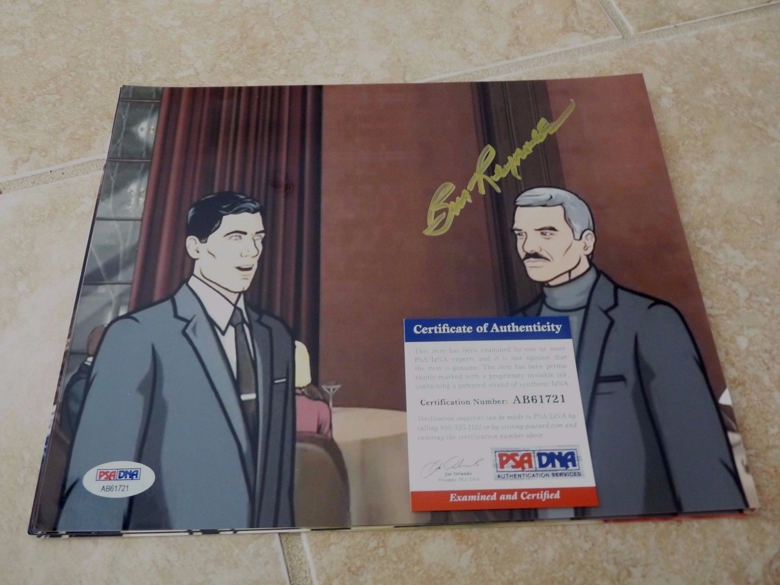 Burt Reynolds Archer TV Show Signed Autographed 8x10 Photo PSA Certified #1 
