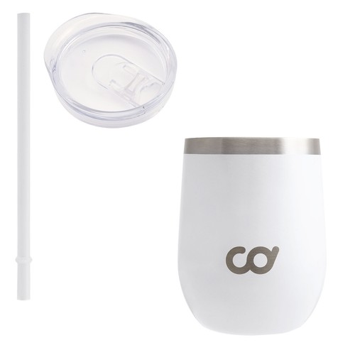 2 x Stainless Steel Coffee Bottles with Straw Vacuum Double Wall 12oz(355ml) - Picture 5 of 21