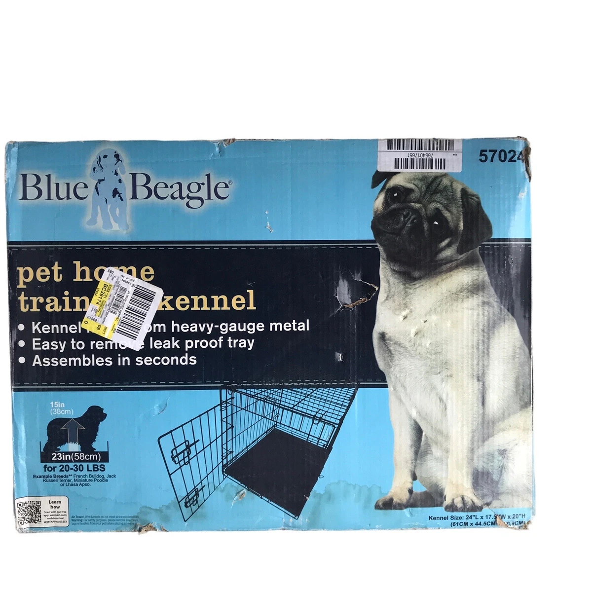 Blue Beagle Pet Home Training Kennel 57024 For 20 30 Pound eBay