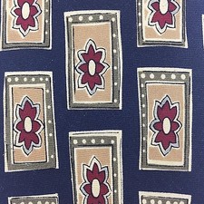 Brooks Brothers Necktie Dark Green Geometric Design Yellow Squares USA Made