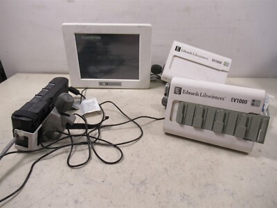 Edwards Lifesciences EV1000 Hemodynamic Monitoring System w Databox & Monitor 