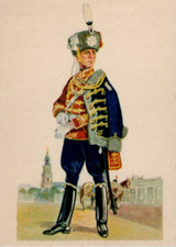 124/501 SAMMELBILD LEIB GARDE HUSAREN POTSDAM LEUTNANT SOLDAT PARADE ANZUG
