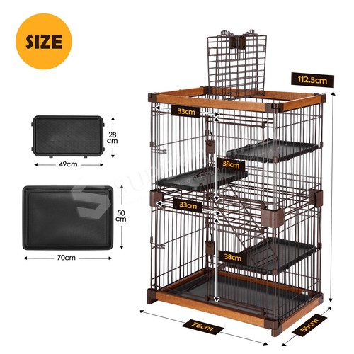 Pet Cage Rabbit Hutch Bunny Cat Hamster Guinea Pig House Ferret Chinchilla - Picture 56 of 100