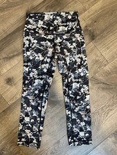 Lululemon Align Crop Floral High Rise 21" Leggings Yoga Fitness Woman s Size 4