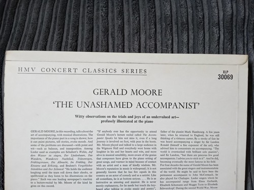Gerald Moore - The Unashamed Accompanist, HMV Concert Classics Series, Vinyl Lp - Picture 16 of 19