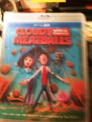 Cloudy With a Chance of Meatballs (Blu-ray Disc, 2010, 3D)