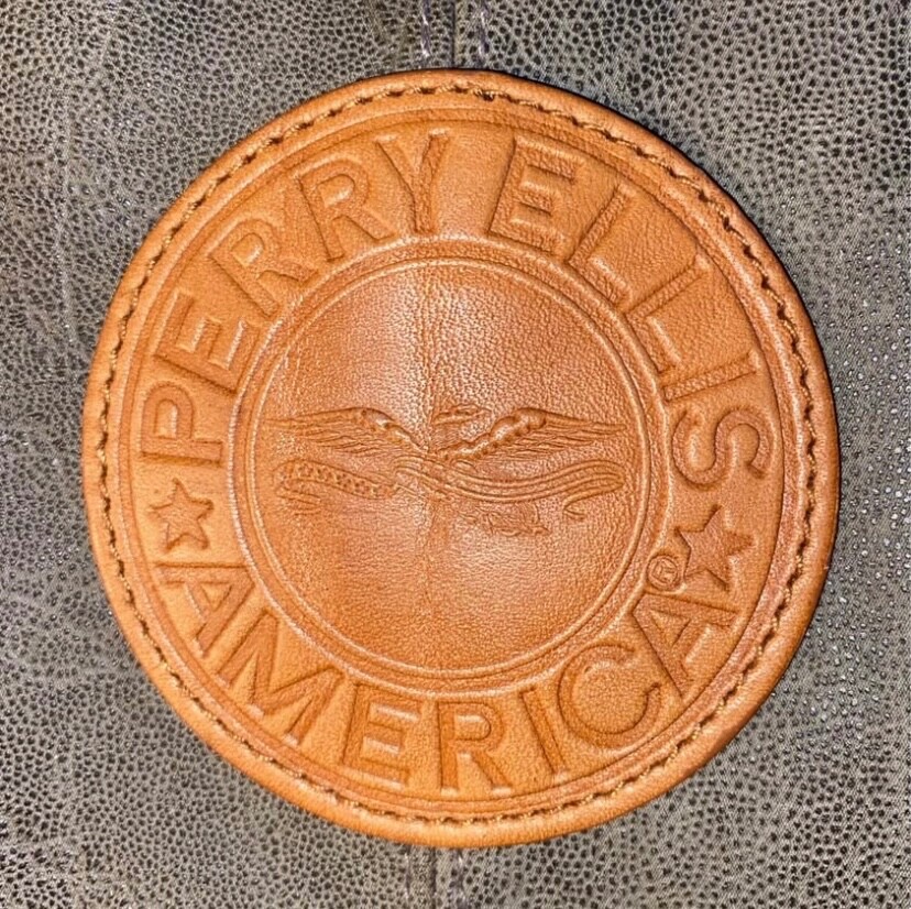 Perry Ellis America Brown Green Handbag New