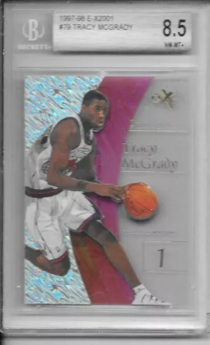 BGS 8.5 TRACY MCGRADY 1997-98 SKYBOX E-X2001 RC ROOKIE CARD #79