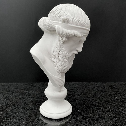 PLATO MARBLE BUST / SCULPTURE - MADE IN ENGLAND - Picture 3 of 10