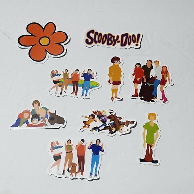 Scooby Doo 9 assorted Sticker Lot Velma Shaggy Fred Daphne 2 1/4''-2 3/8'' New