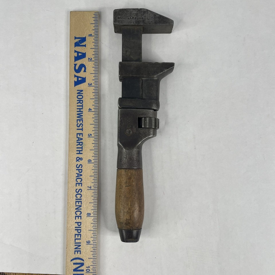 A Cleveland-made adjustable wrench with a rare spline/cog-style worm gear mechanism — the kind of oddball industrial design detail that makes tool nerds stop mid-scroll.