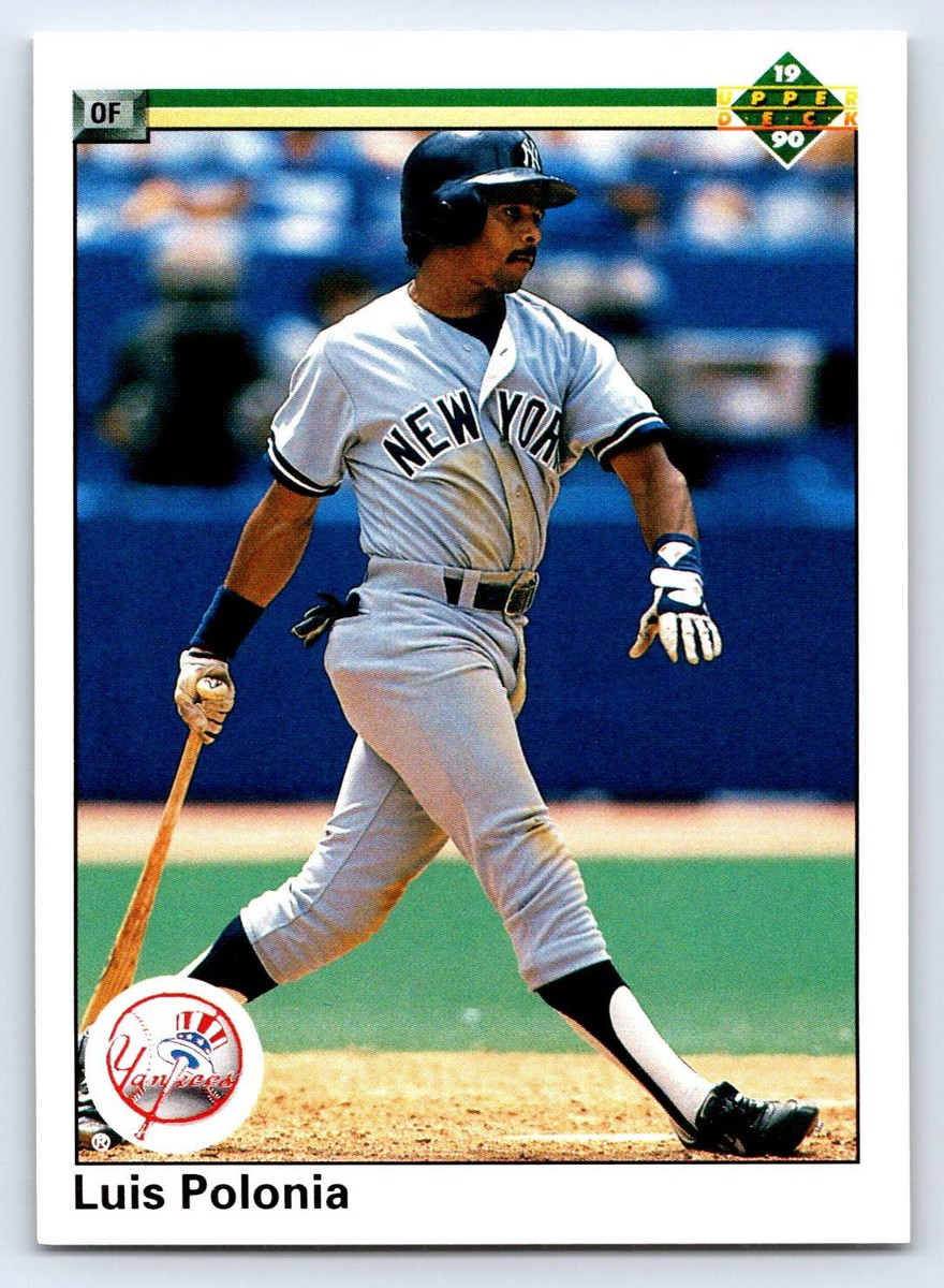 1990 Upper Deck #316 Luis Polonia New York Yankees BASEBALL Card