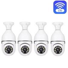 2.4G/5G Wifi Outdoor Light Bulb Security Camera Home Night Vision Wireless 1080P