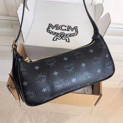 MCM Small Aren Shoulder Bag in Visetos Crossbody bag Black F/S JP