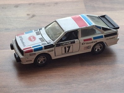 Matchbox Superkings Audi Quattro weiss, mit Fehlteilen (Frontlampen)