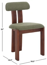 Safavieh CAYDE BOUCLE DINING CHAIR, Reduced Price 2172772778 DCH8807B