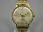 Vintage Timex Watch Men Manual Wind 33mm Two Tone Stretch Band 6.75"+