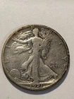 1921 S Walking Liberty Half Dollar 90% Silver Circulated about FINE N566