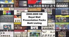 2000-2009 GB Royal Mail Presentation Packs UM MNH - Multi Listing