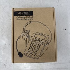 AGPtEK Corded Telephone with Headset Dialpad for House Call Center HA0071