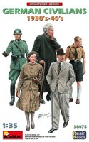 Miniart 38075 1/35 Deutsche Zivilisten 1930-40Er Resin KöPfe Bausatz
