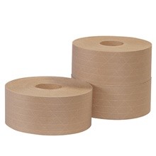 3" x 600' Kraft Tape Logic Grade 7500 Reinforced Water Activated Tape-qty 10