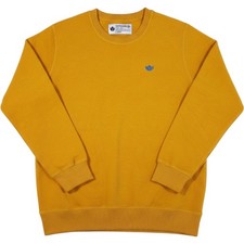 Dutch Bros Coffee Sweatshirt Mens Large Yellow 100 Cotton Pullover