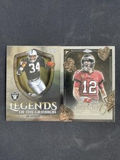 Bo Jackson/Tom Brady 2025 Topps Chrome Football Insert Base Lot 2