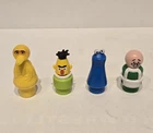 Vintage Fisher Price Little People Sesame Street Lot 4 Bert Bird Cookie Hooper