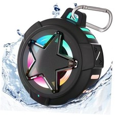 Bluetooth Shower Speaker, IP67 Waterproof Portable Speakers, Floating, Black